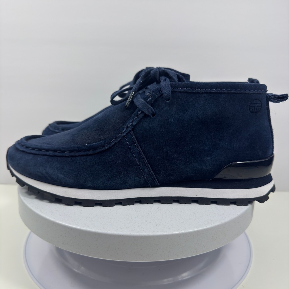 Tory Sport Women Chukka Boots Suede Lace Up Casual Navy Comfort Size 7.5 - Picture 2 of 14